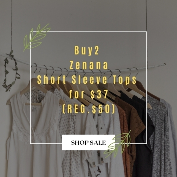 ZENANA Short Sleeve Pink Top Size Small NWT - Picture 3 of 3